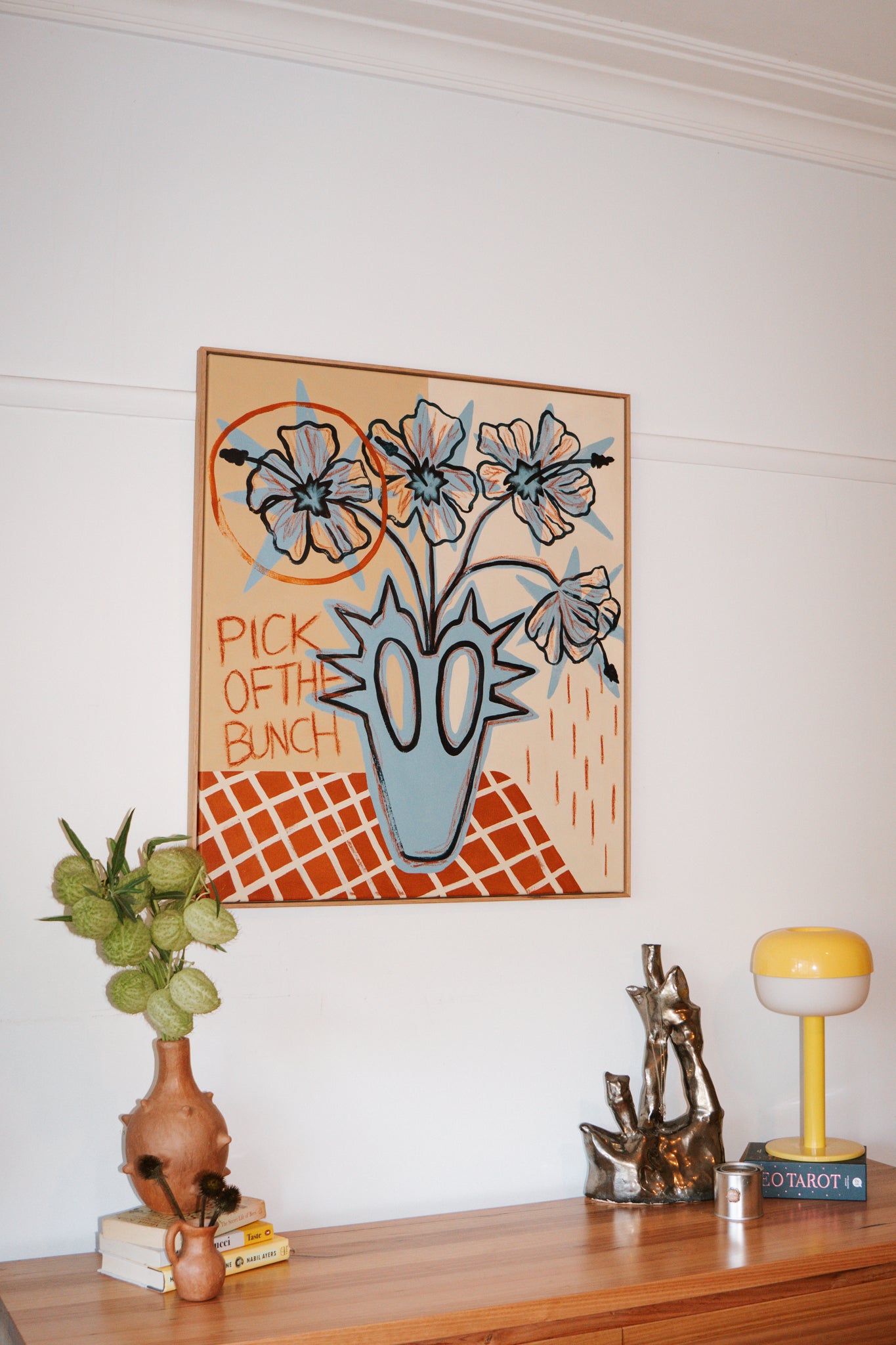 Original wall art of still life floral painting by local Melbourne artist