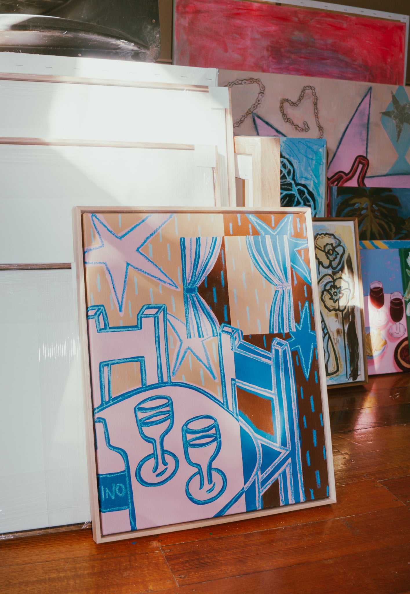 Image of an original wall art painting by Melbourne artist Jay-Dee Pitcaithly 