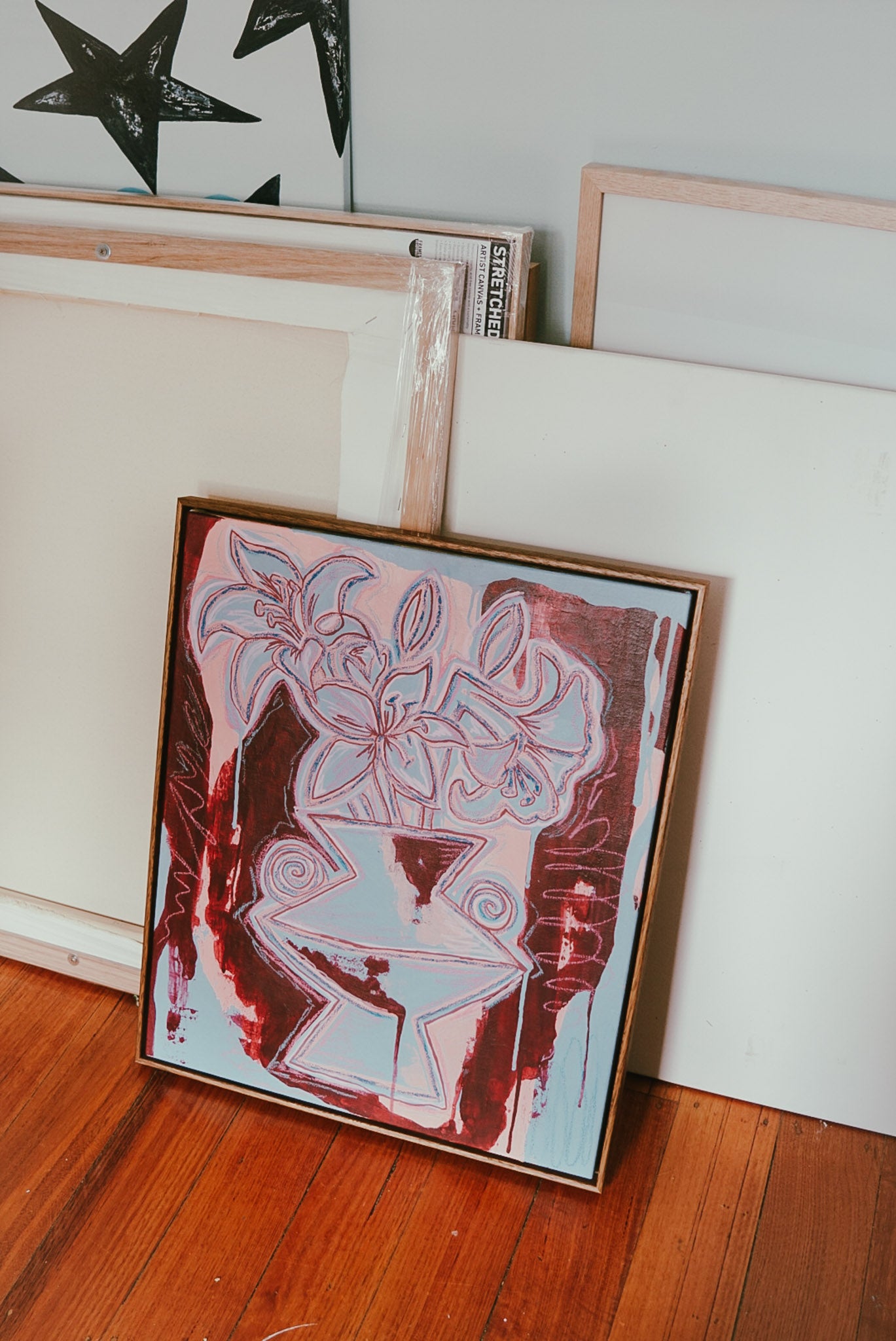 Framed original art still life by Melbourne artist Jay-dee Pitcaithly